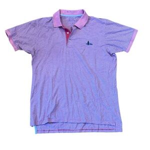 B Draddy striped polo shirt